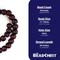 The Bead Chest African Recycled Glass Beads – Handmade in Ghana – Red Black Swirl 18mm Strand for Jewelry Making, Crafts, and Home Decor I Approximately 38 Beads